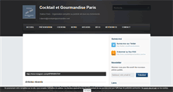 Desktop Screenshot of cocktailetgourmandise.com