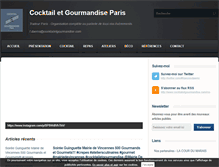 Tablet Screenshot of cocktailetgourmandise.com